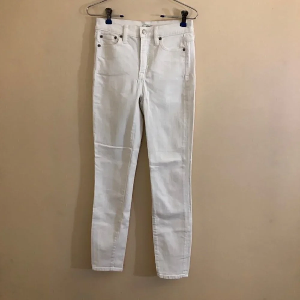 J. Crew White Stretch Skinny Jeans size 24